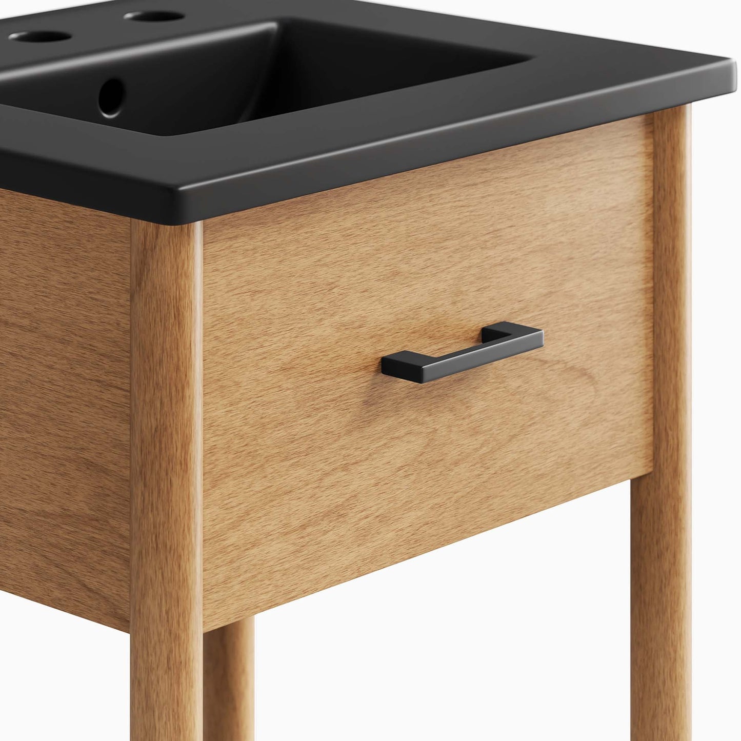 Zaire 18" Bathroom Vanity by Modway EEI-6659-NAT-BLK