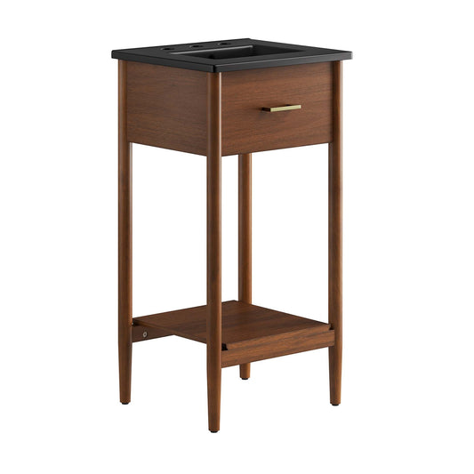 Zaire 18" Bathroom Vanity by Modway EEI-6659-WAL-BLK