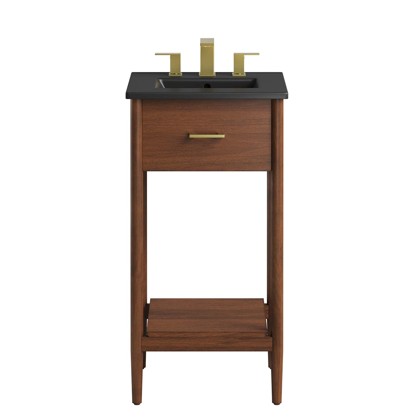 Zaire 18" Bathroom Vanity by Modway EEI-6659-WAL-BLK