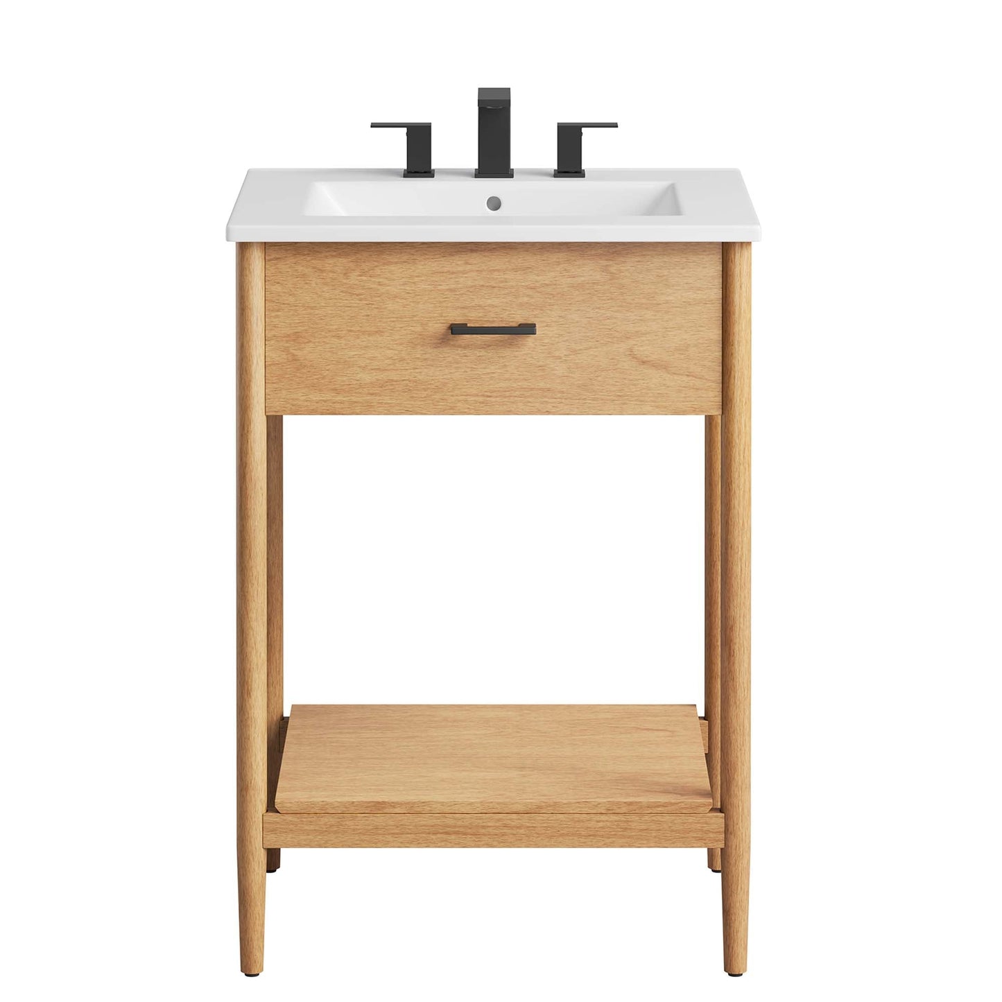 Zaire 24" Bathroom Vanity by Modway EEI-6660-NAT-WHI