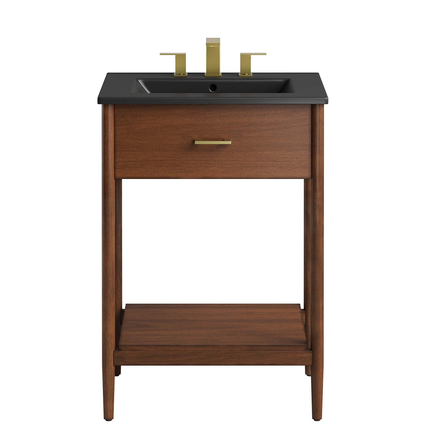 Zaire 24" Bathroom Vanity by Modway EEI-6661-WAL-BLK