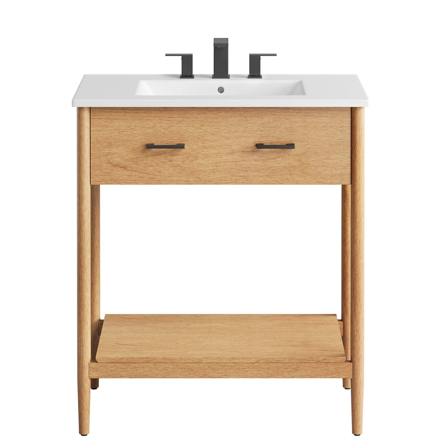 Zaire 30" Bathroom Vanity by Modway EEI-6662-NAT-WHI