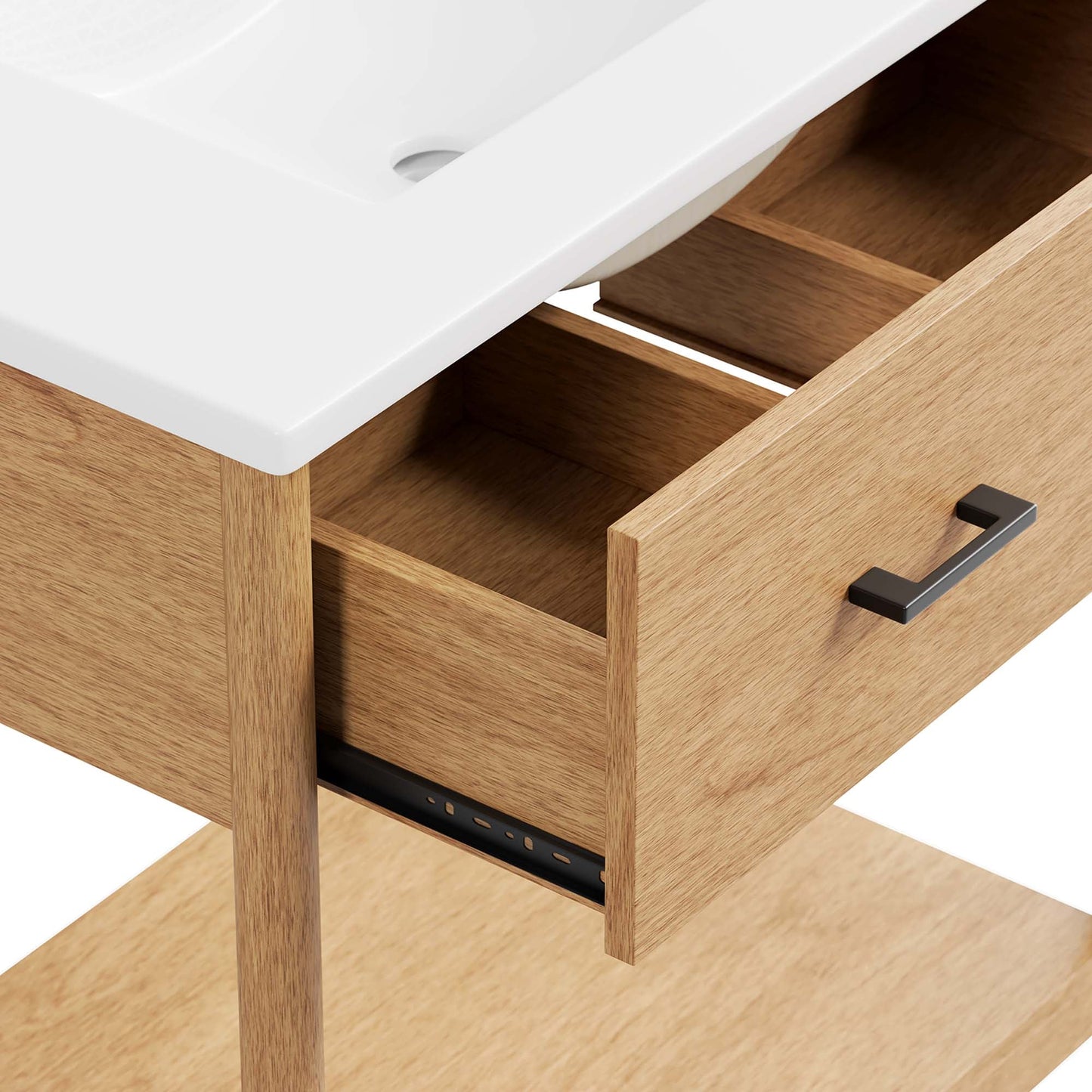 Zaire 30" Bathroom Vanity by Modway EEI-6662-NAT-WHI