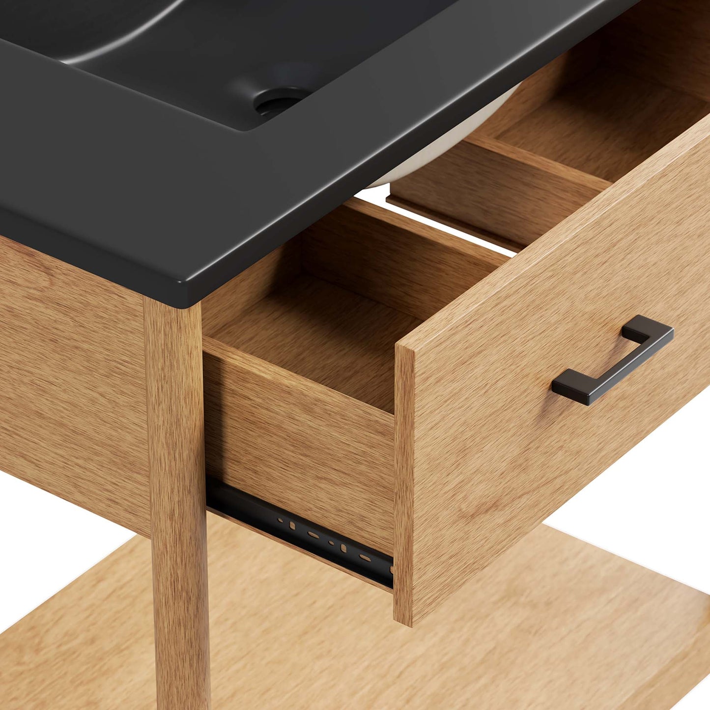 Zaire 30" Bathroom Vanity by Modway EEI-6663-NAT-BLK