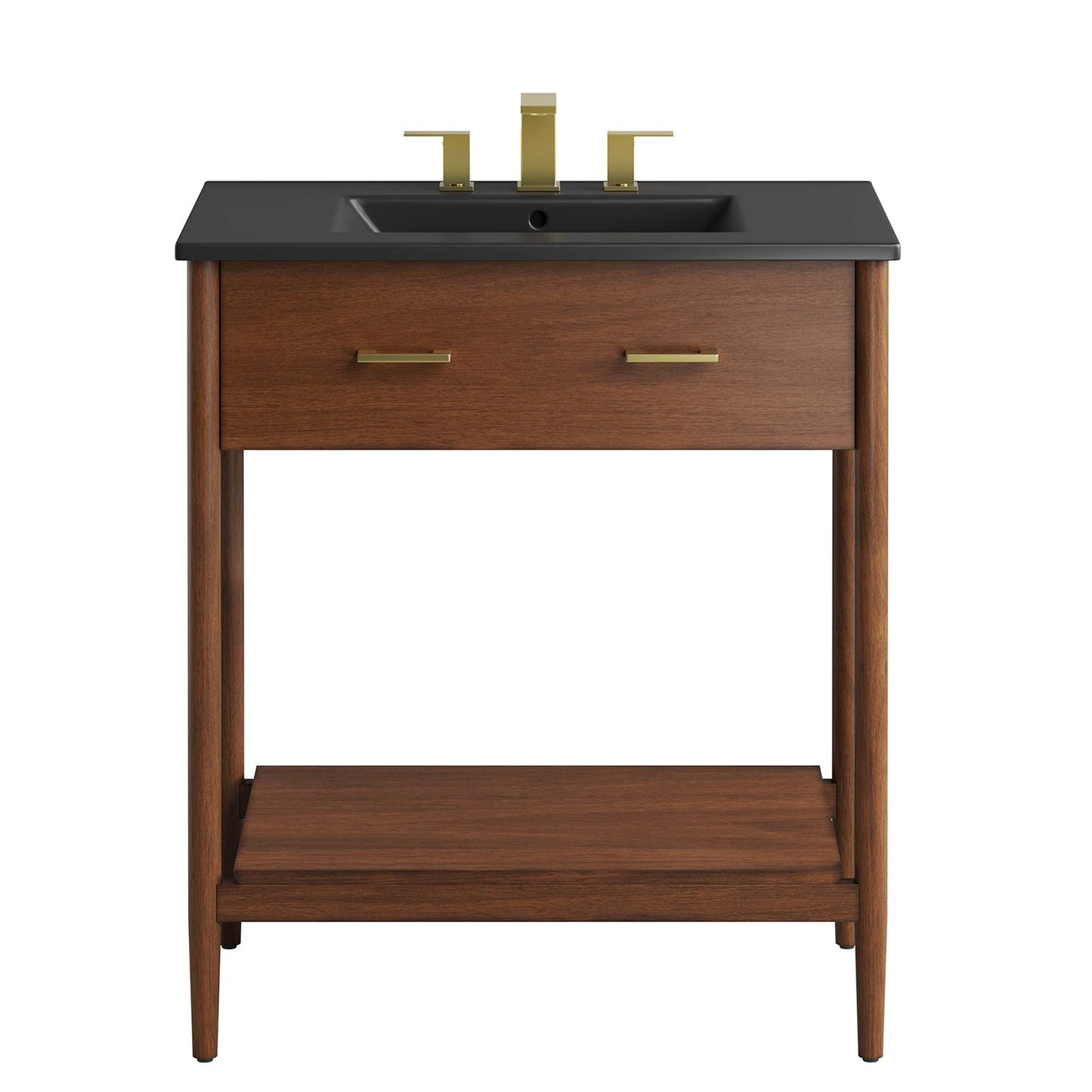 Zaire 30" Bathroom Vanity by Modway EEI-6663-WAL-BLK
