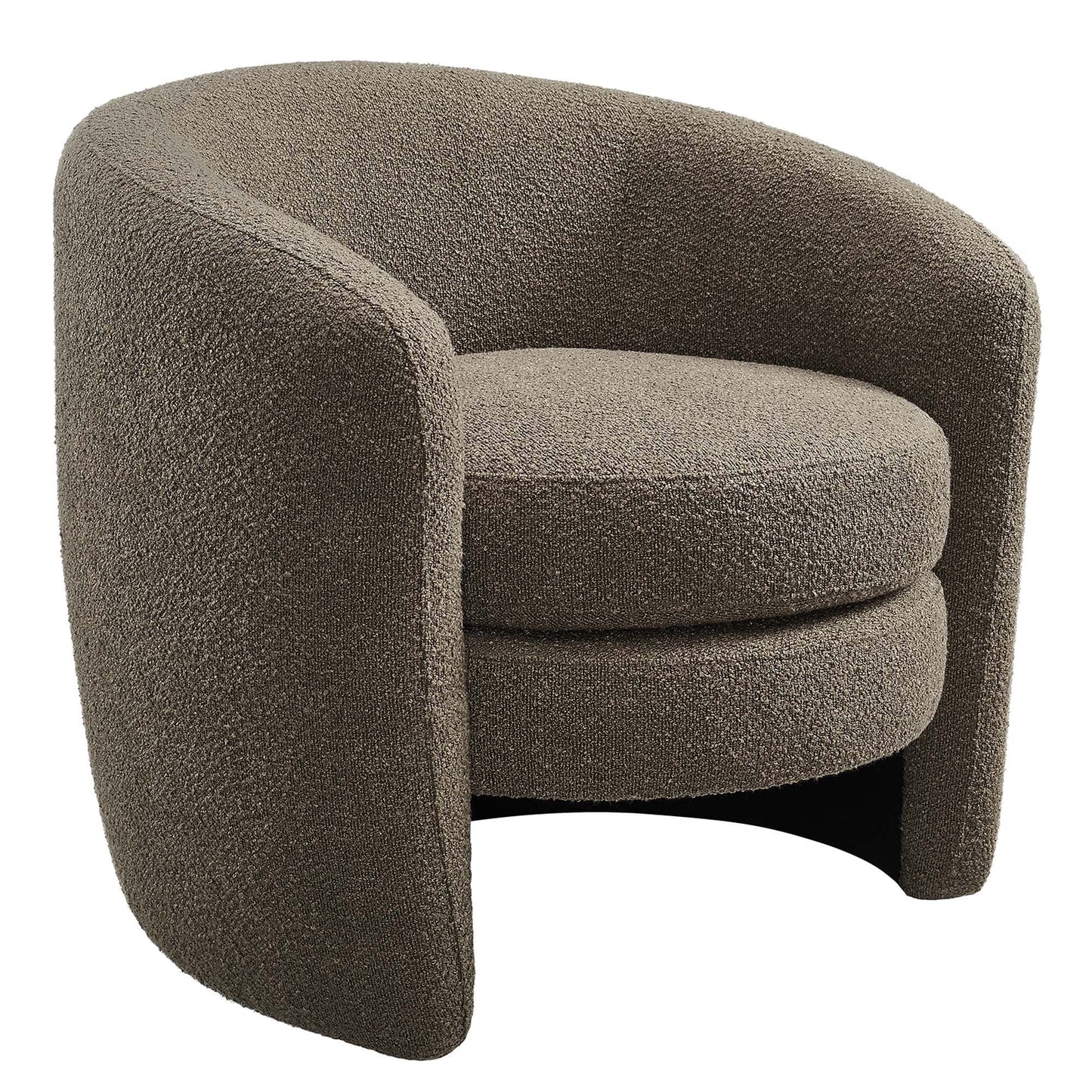 Affinity Upholstered Boucle Fabric Curved Back Armchair by Modway EEI-6666-PEB