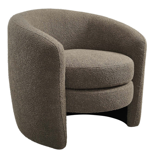 Affinity Upholstered Boucle Fabric Curved Back Armchair by Modway EEI-6666-PEB