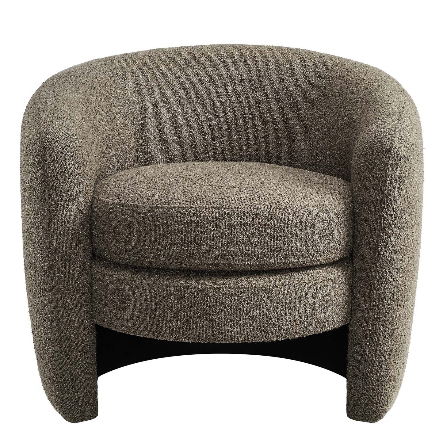 Affinity Upholstered Boucle Fabric Curved Back Armchair by Modway EEI-6666-PEB