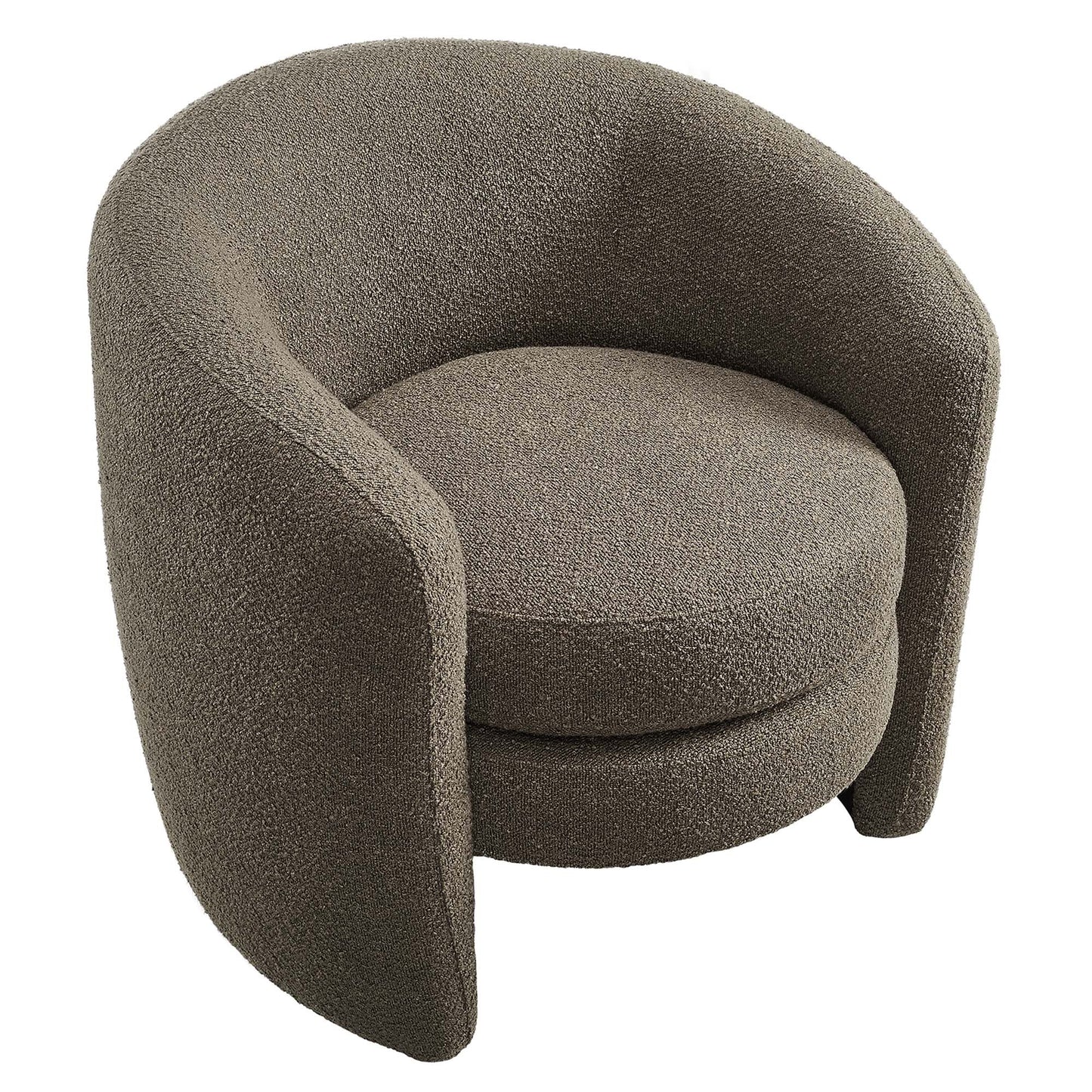 Affinity Upholstered Boucle Fabric Curved Back Armchair by Modway EEI-6666-PEB