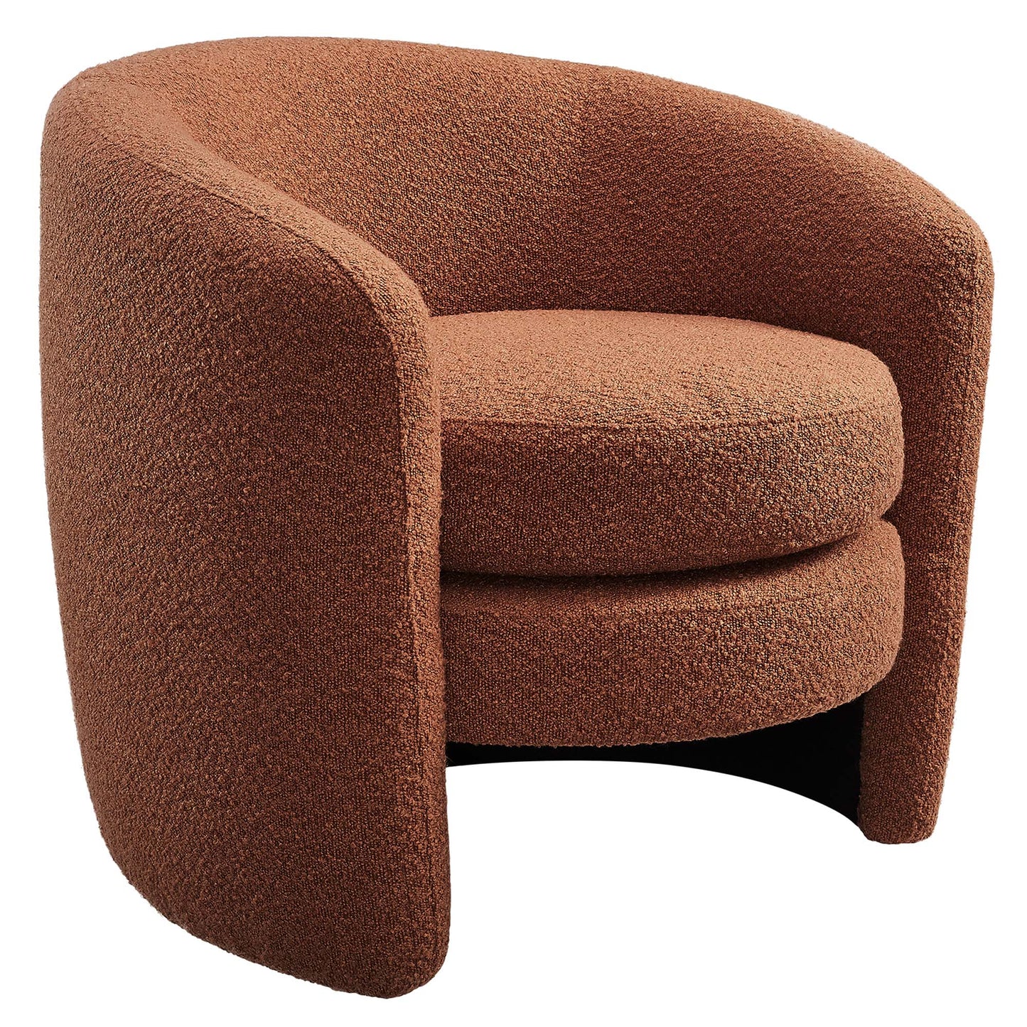 Affinity Upholstered Boucle Fabric Curved Back Armchair by Modway EEI-6666-RUS