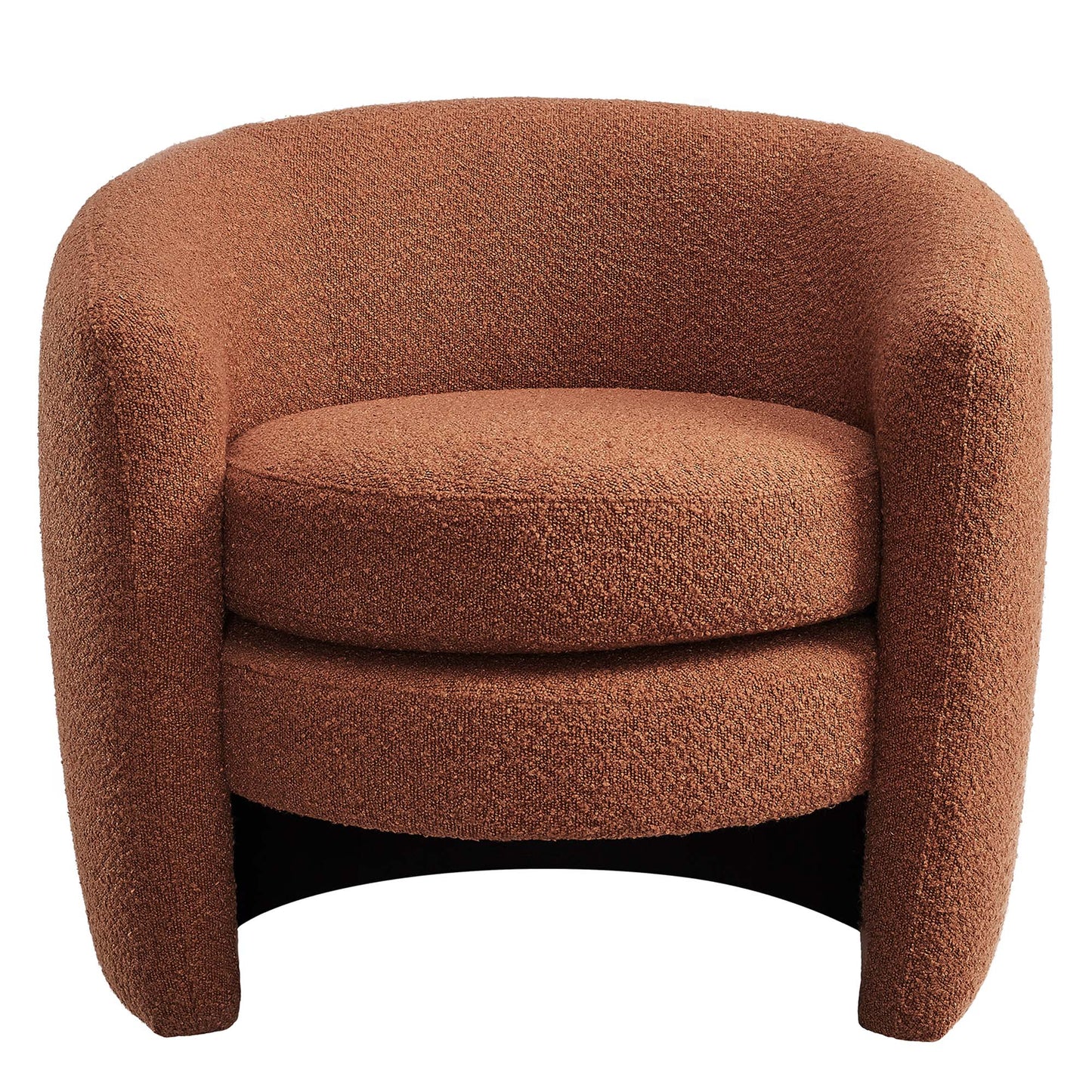 Affinity Upholstered Boucle Fabric Curved Back Armchair by Modway EEI-6666-RUS