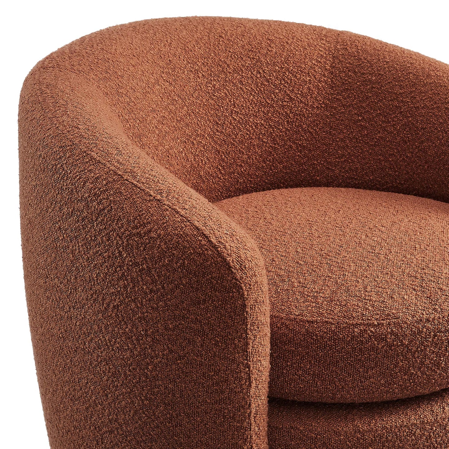 Affinity Upholstered Boucle Fabric Curved Back Armchair by Modway EEI-6666-RUS