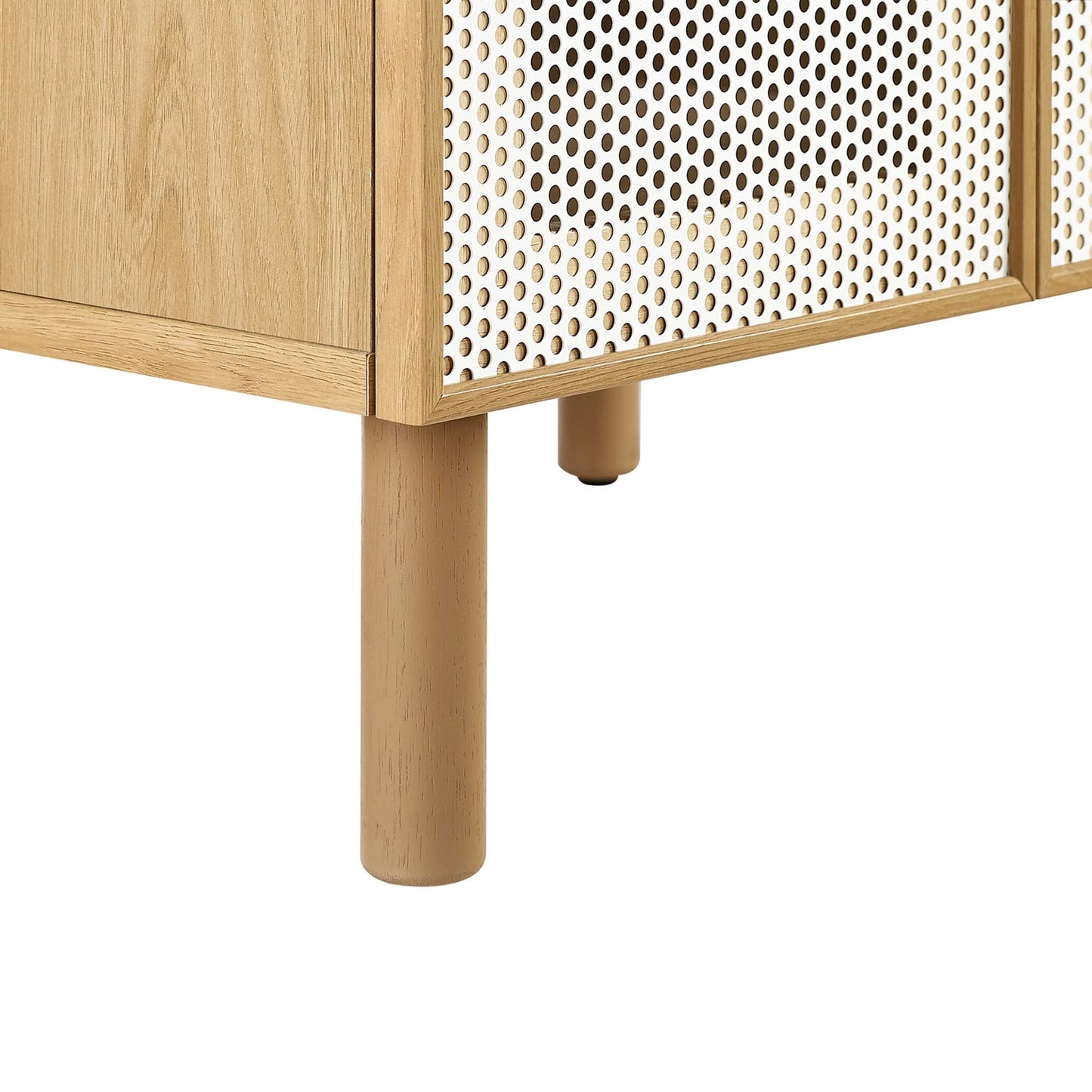 Calla 24" Perforated Metal Bathroom Vanity by Modway EEI-6677-WHI-OAK