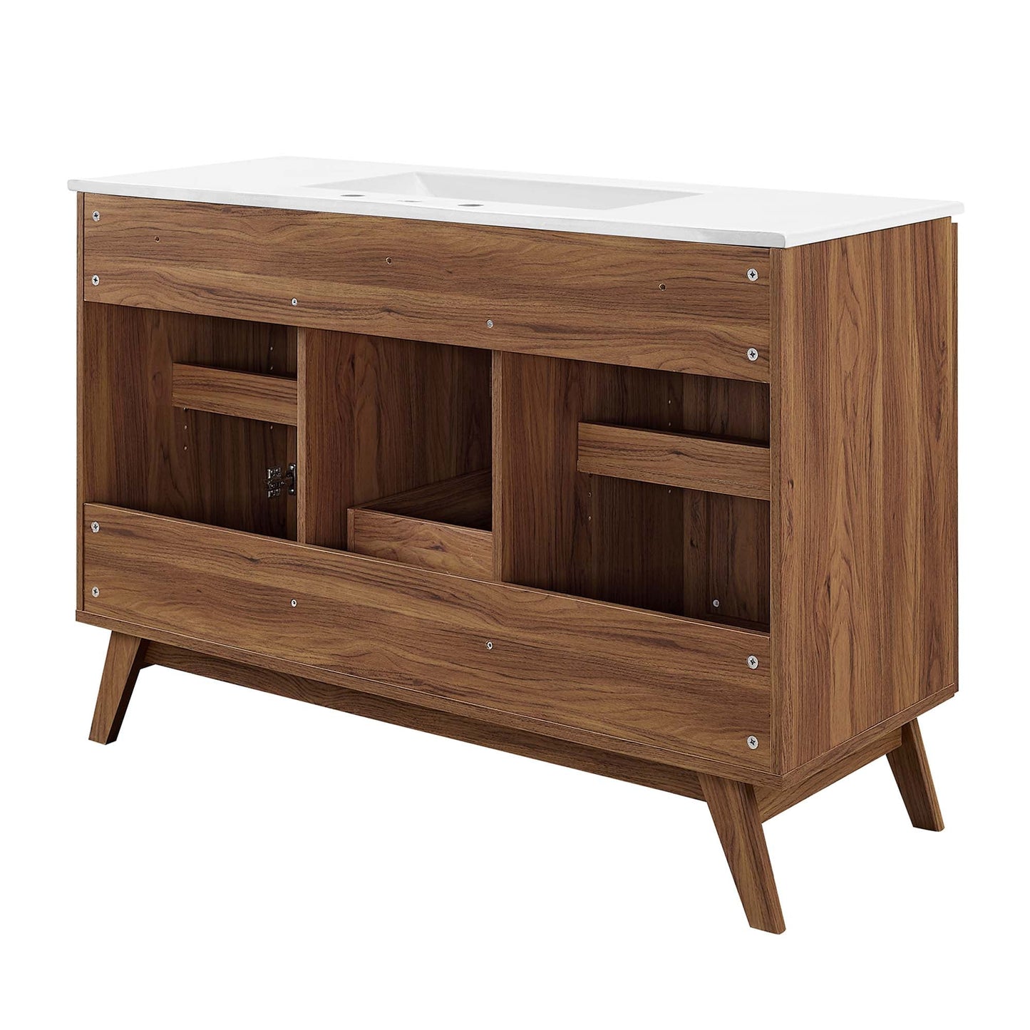 Soma 48” Single Sink Bathroom Vanity by Modway EEI-6719-WAL-WHI