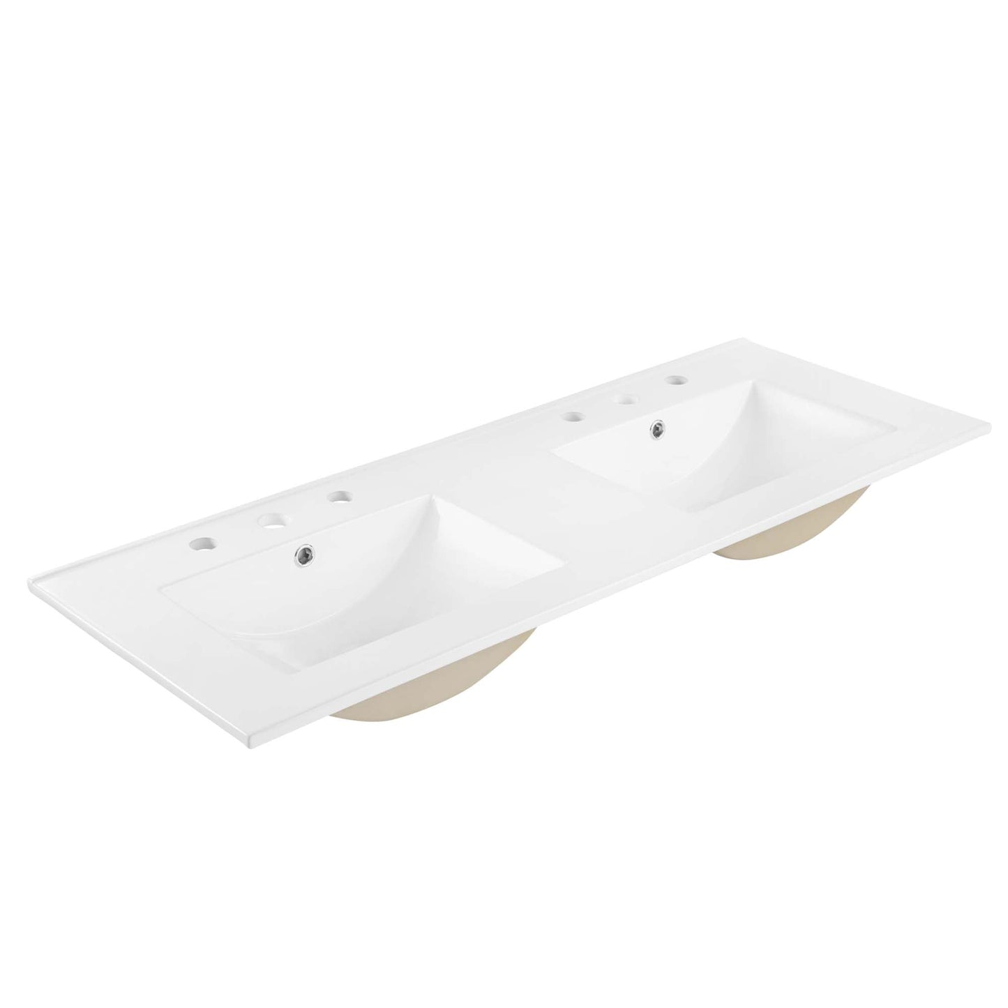 Soma 48” Double Sink Bathroom Vanity by Modway EEI-6721-WAL-WHI