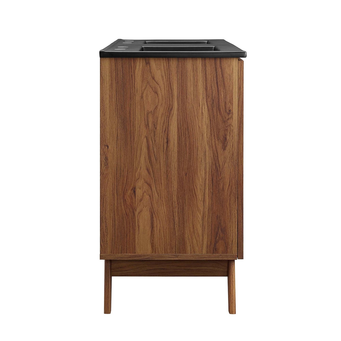 Soma 48” Double Sink Bathroom Vanity by Modway EEI-6722-WAL-BLK