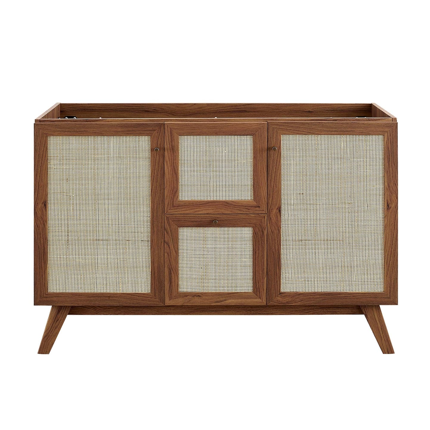 Soma 48” Double Sink Bathroom Vanity by Modway EEI-6722-WAL-BLK