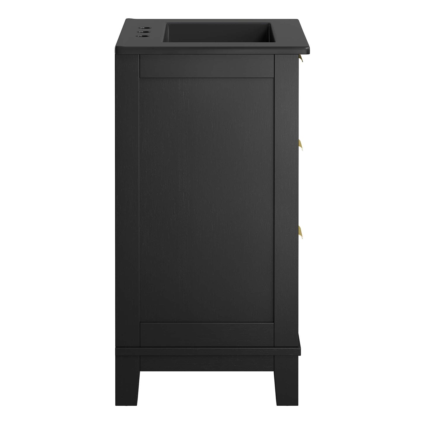 Dixie 24” Solid Wood Bathroom Vanity Cabinet by Modway EEI-6724-BLK-BLK