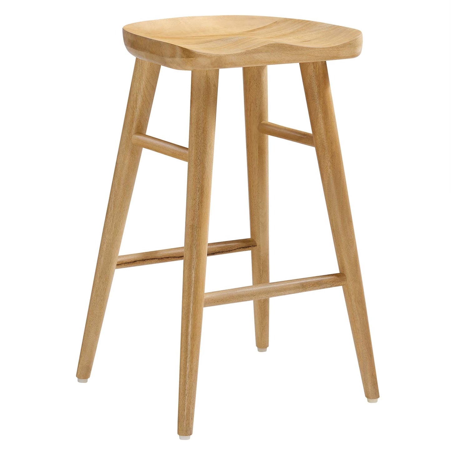 Saville Backless Wood Counter Stools Set of 2 by Modway EEI-6739-OAK
