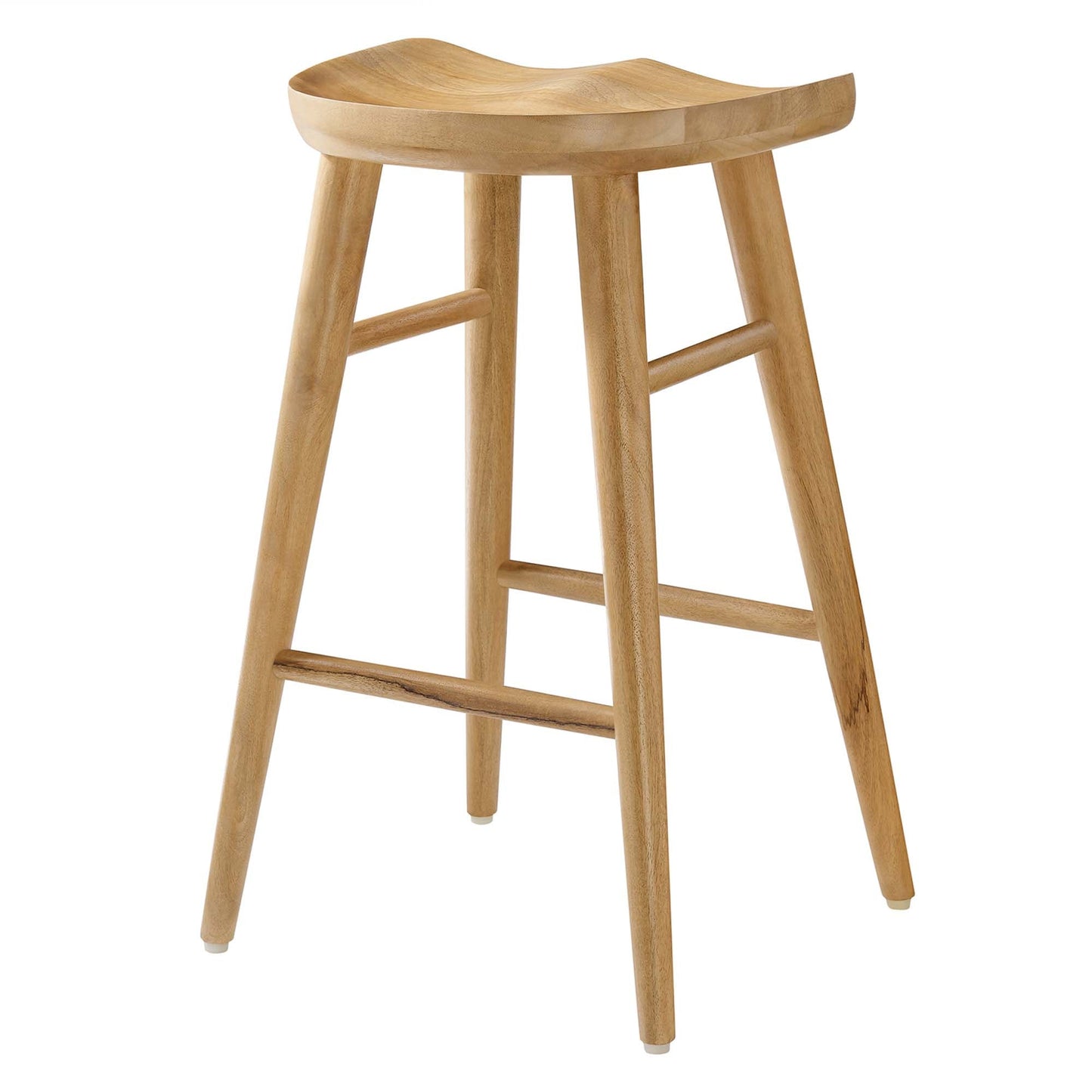 Saville Backless Wood Counter Stools Set of 2 by Modway EEI-6739-OAK