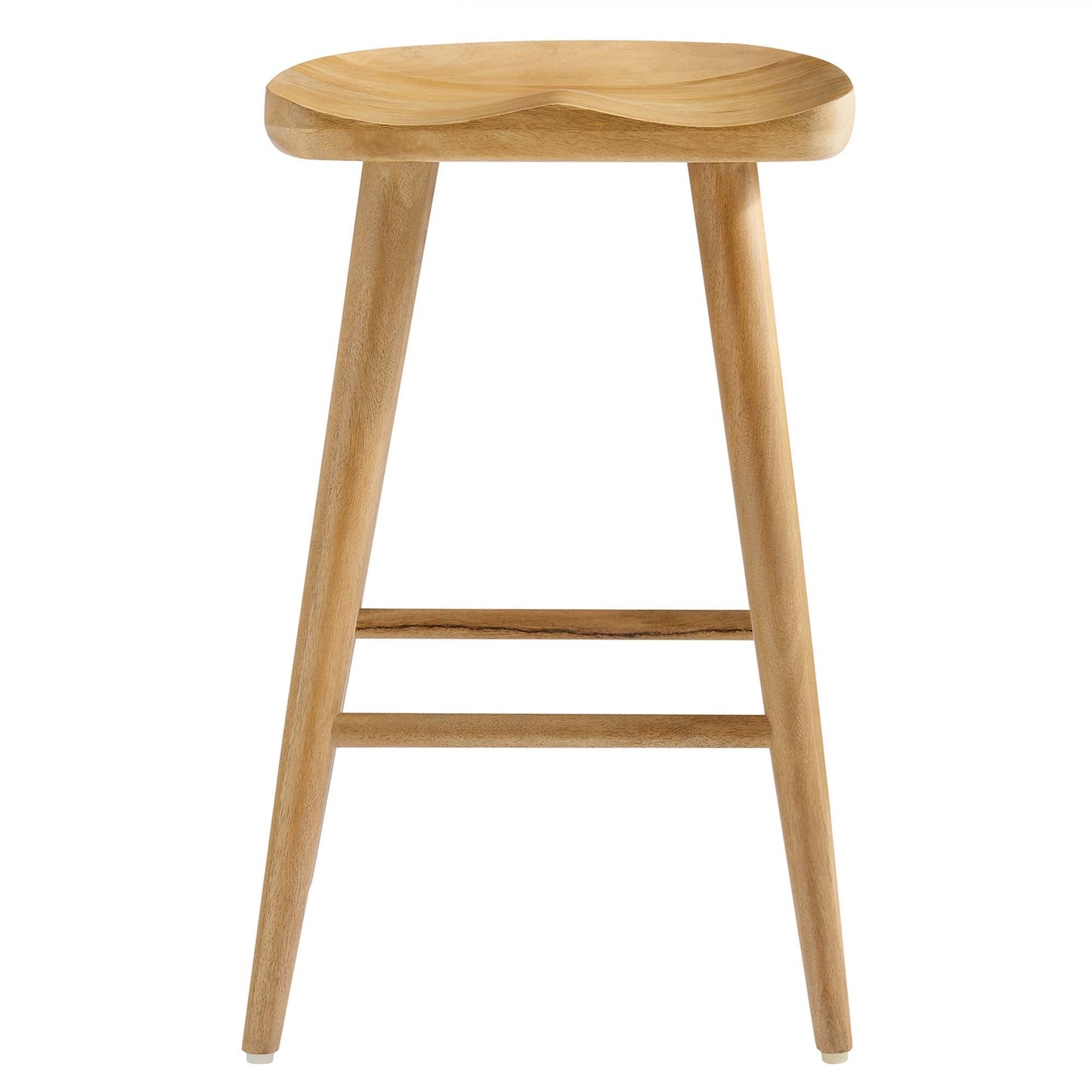 Saville Backless Wood Counter Stools Set of 2 by Modway EEI-6739-OAK