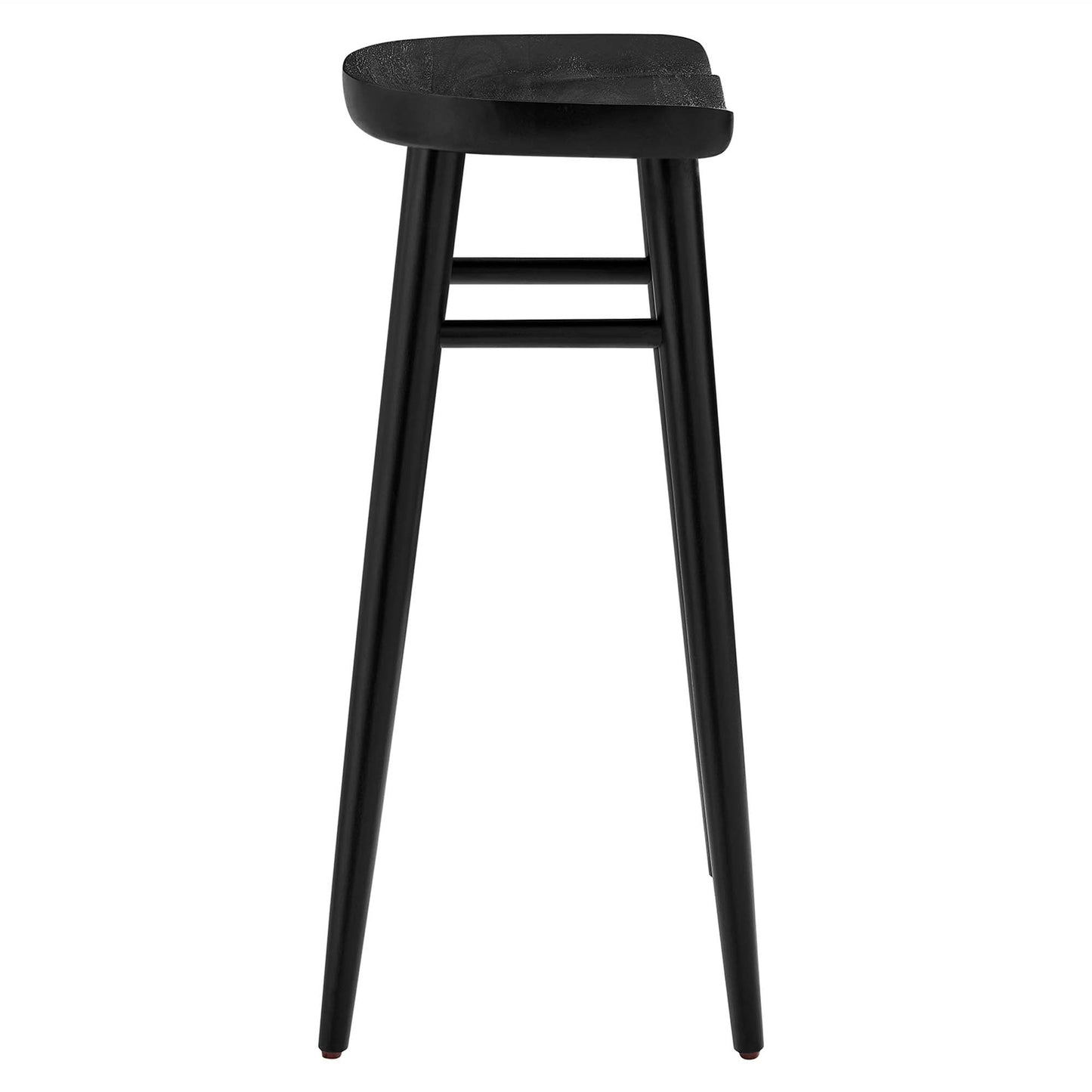 Saville Backless Wood Bar Stools Set of 2 by Modway EEI-6740-BLK