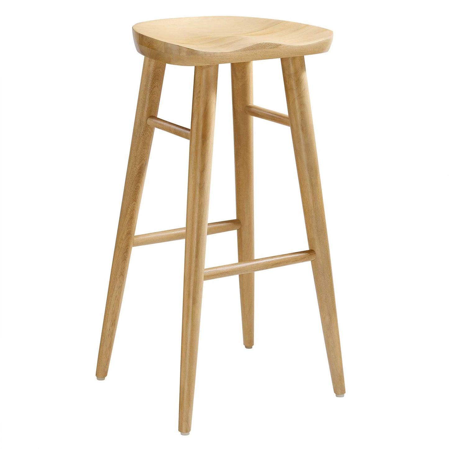 Saville Backless Wood Bar Stools Set of 2 by Modway EEI-6740-OAK