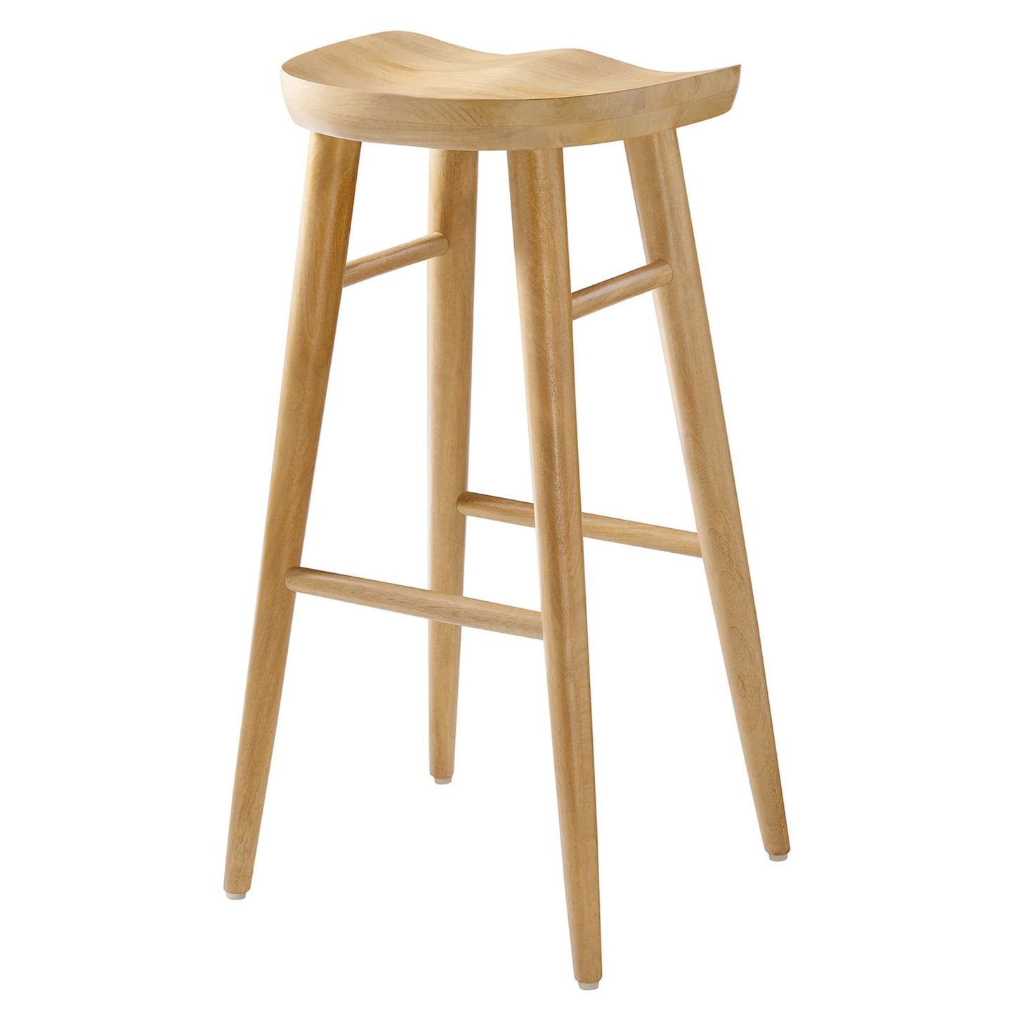Saville Backless Wood Bar Stools Set of 2 by Modway EEI-6740-OAK