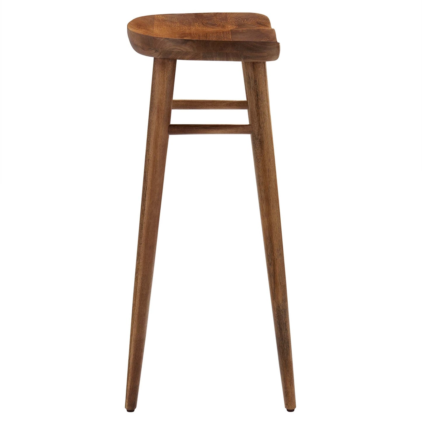 Saville Backless Wood Bar Stools Set of 2 by Modway EEI-6740-WAL