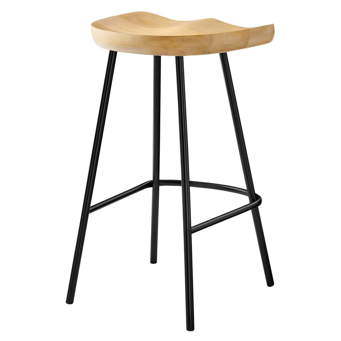 Concord Backless Wood Counter Stools Set of 2 by Modway EEI-6741-OAK