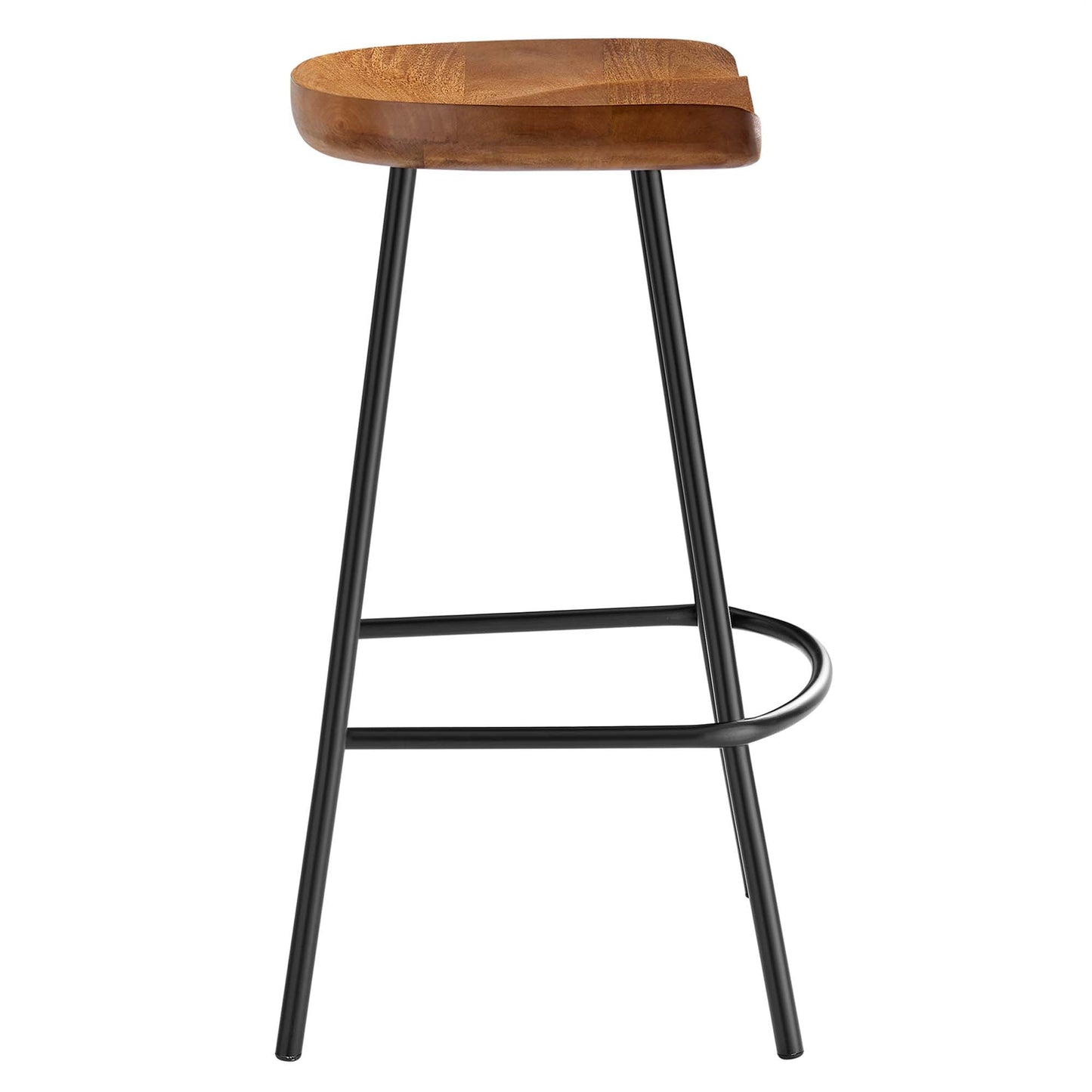 Concord Backless Wood Counter Stools Set of 2 by Modway EEI-6741-WAL