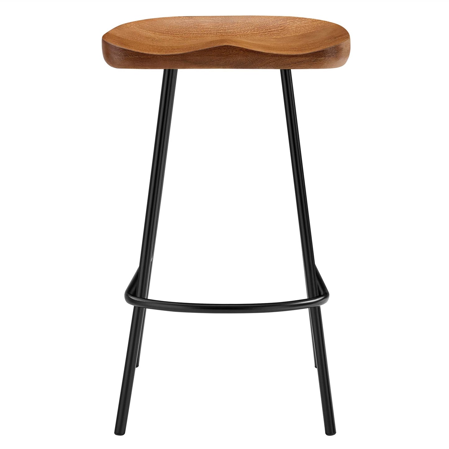 Concord Backless Wood Counter Stools Set of 2 by Modway EEI-6741-WAL