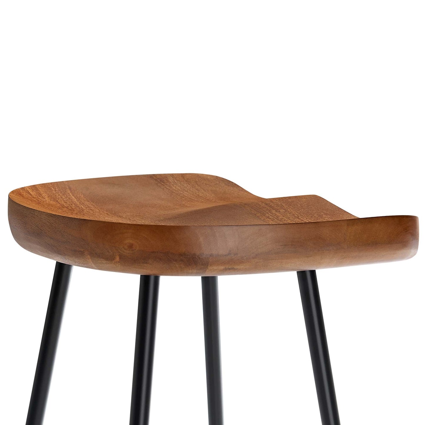 Concord Backless Wood Counter Stools Set of 2 by Modway EEI-6741-WAL