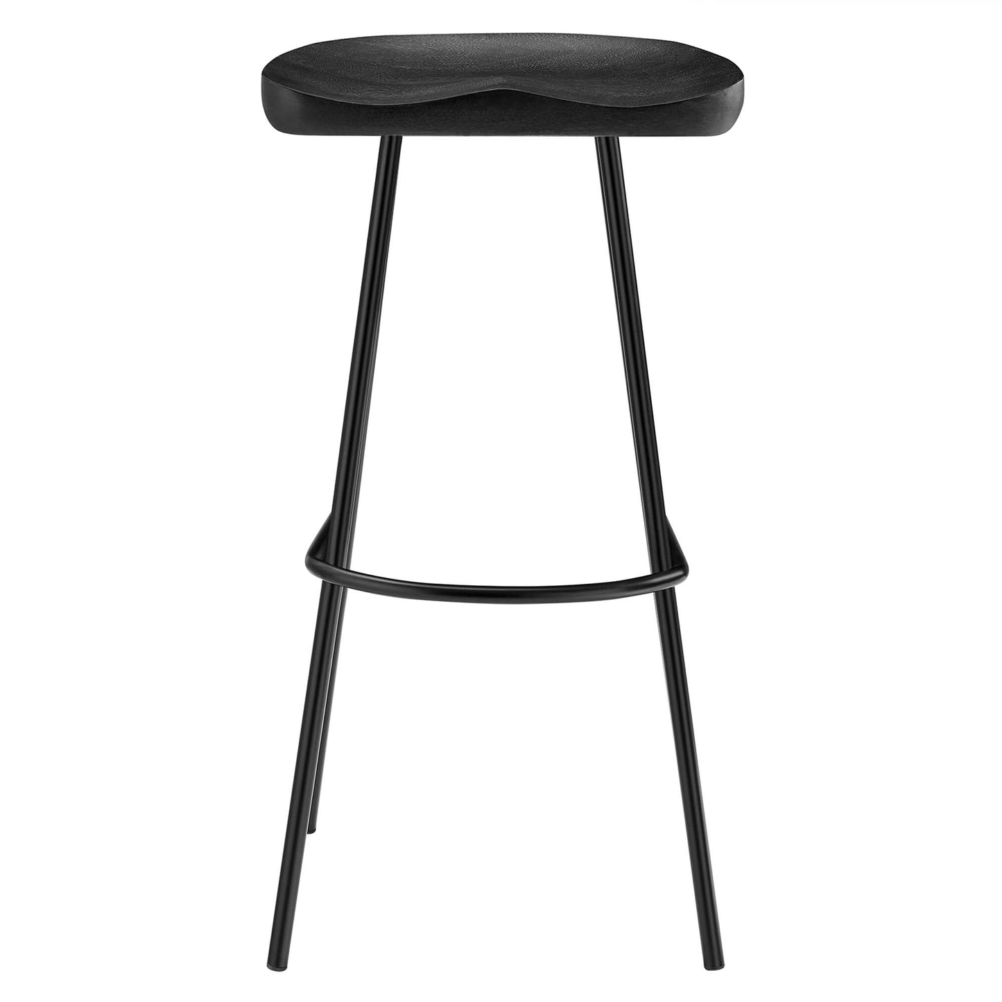 Concord Backless Wood Bar Stools Set of 2 by Modway EEI-6742-BLK