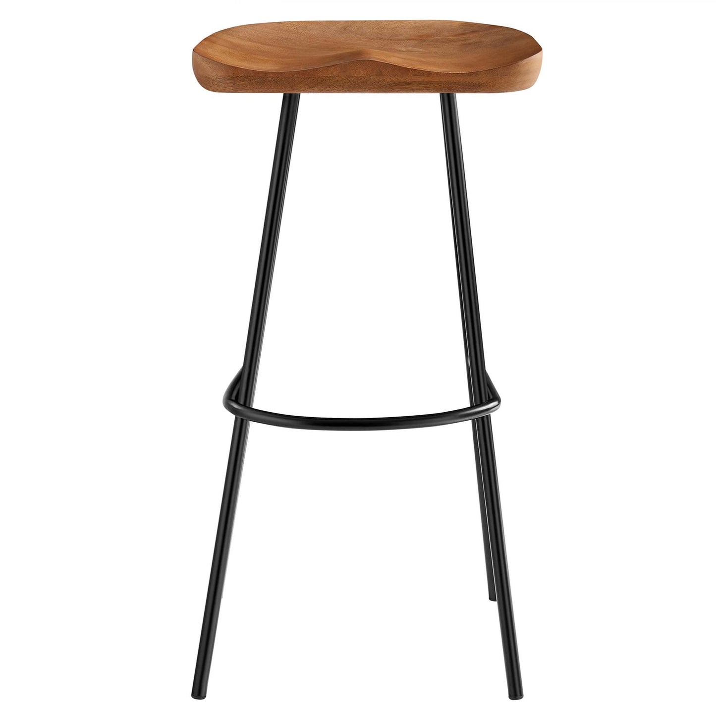 Concord Backless Wood Bar Stools Set of 2 by Modway EEI-6742-WAL