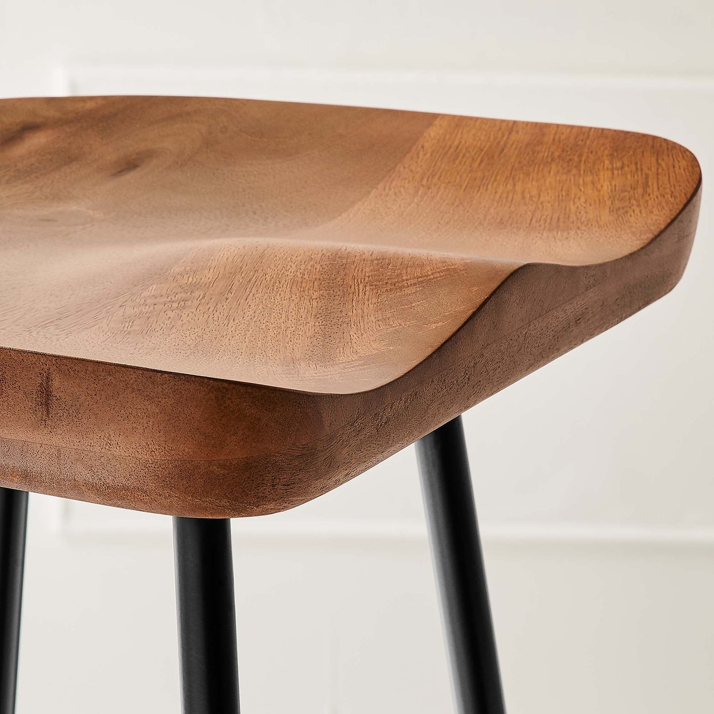 Concord Backless Wood Bar Stools Set of 2 by Modway EEI-6742-WAL