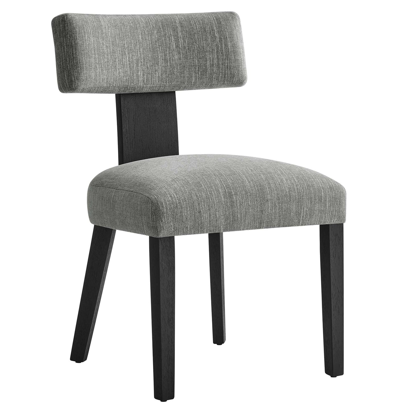 Nalani Fabric Upholstered Dining Chairs Set of 2 by Modway EEI-6777-HEG-BLK