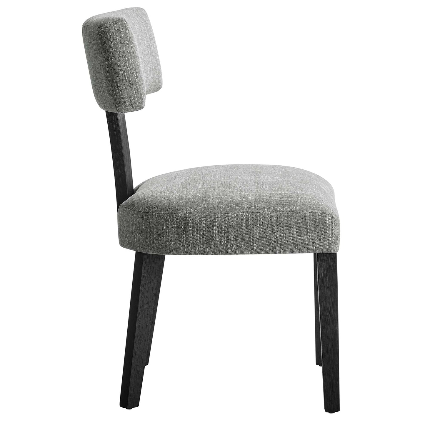 Nalani Fabric Upholstered Dining Chairs Set of 2 by Modway EEI-6777-HEG-BLK