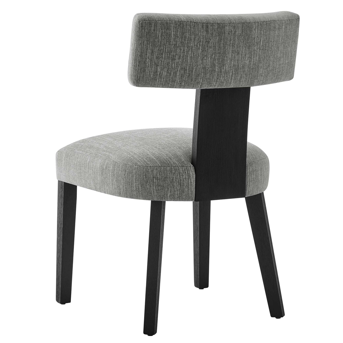 Nalani Fabric Upholstered Dining Chairs Set of 2 by Modway EEI-6777-HEG-BLK
