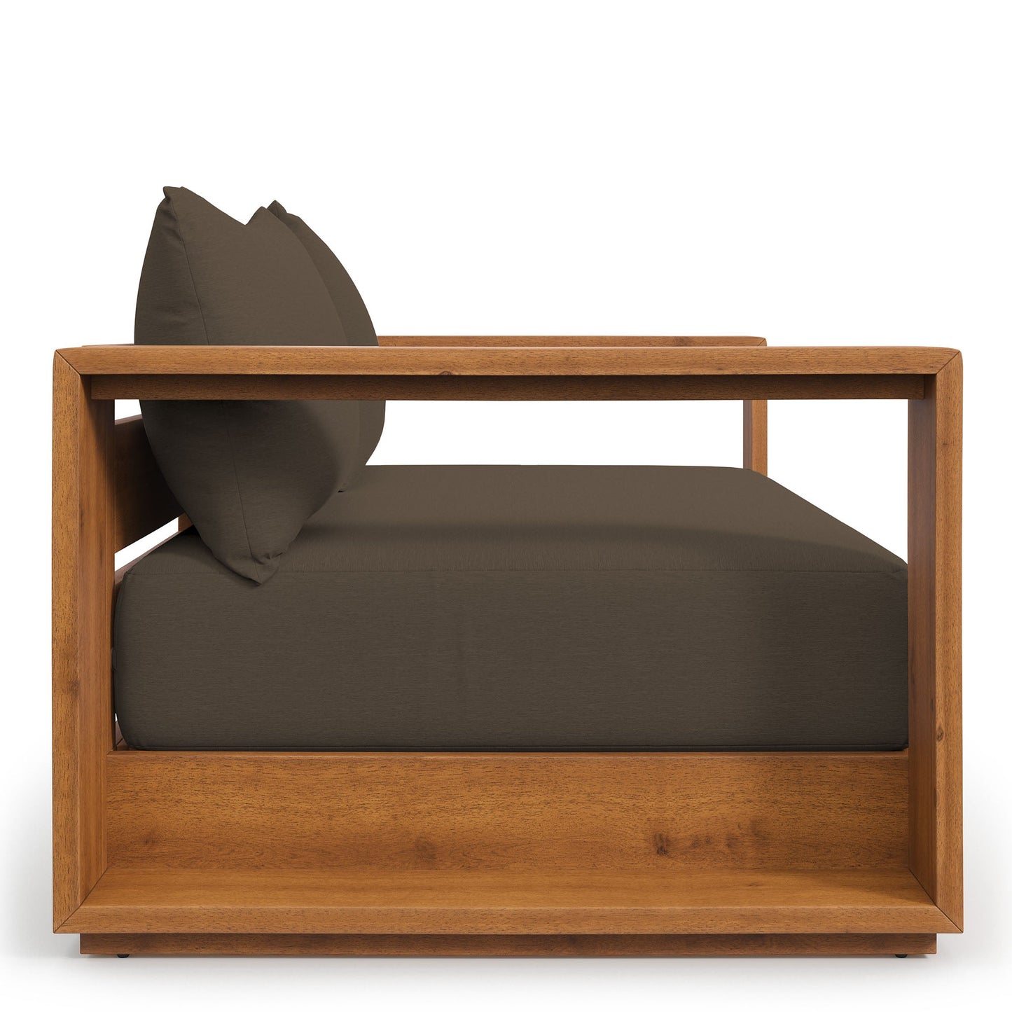 Tahoe Acacia Wood Outdoor Patio Acacia Wood Loveseat by Modway EEI-6783-NAT-COA