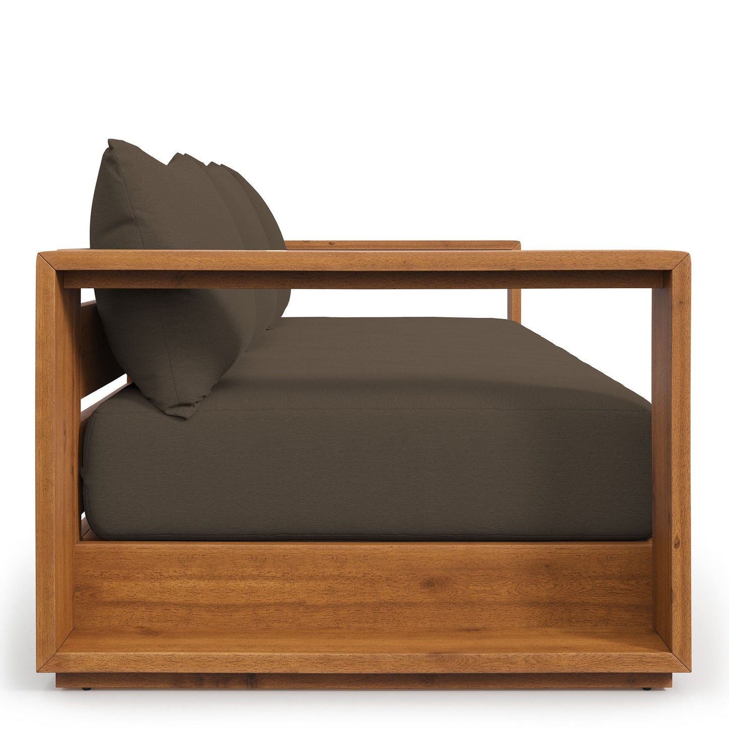 Tahoe Outdoor Patio Acacia Wood Sofa by Modway EEI-6784-NAT-COA