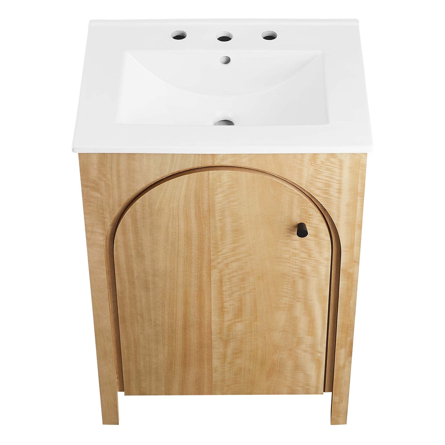 Appia 24" Bathroom Vanity by Modway EEI-6788-OAK-WHI