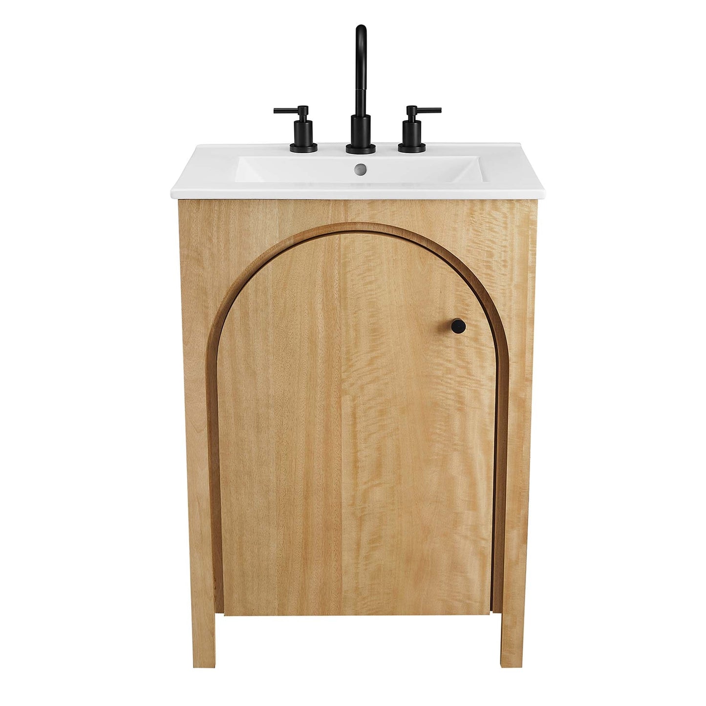 Appia 24" Bathroom Vanity by Modway EEI-6788-OAK-WHI