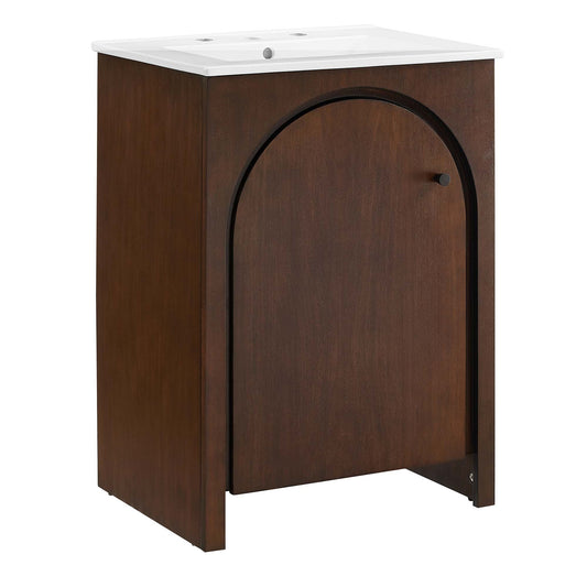 Appia 24" Bathroom Vanity by Modway EEI-6788-WAL-WHI