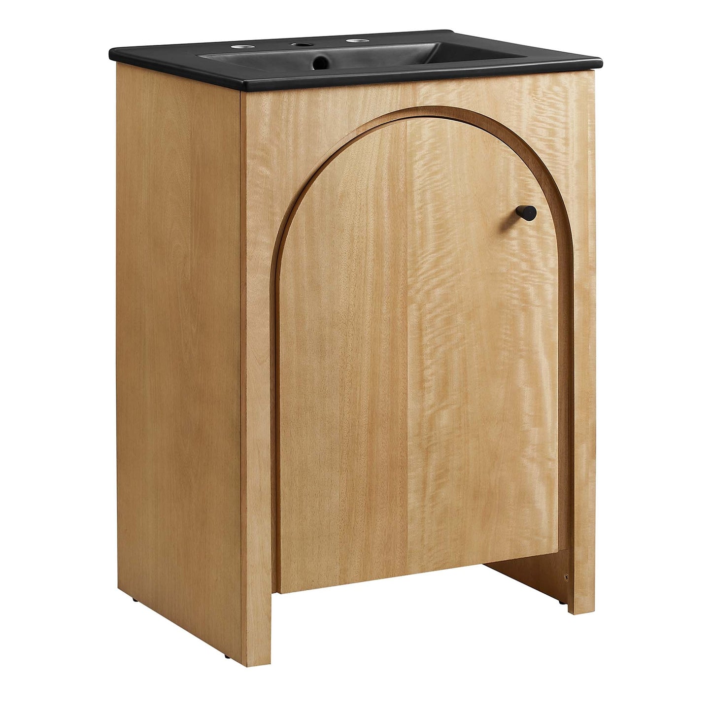 Appia 24" Bathroom Vanity by Modway EEI-6789-OAK-BLK