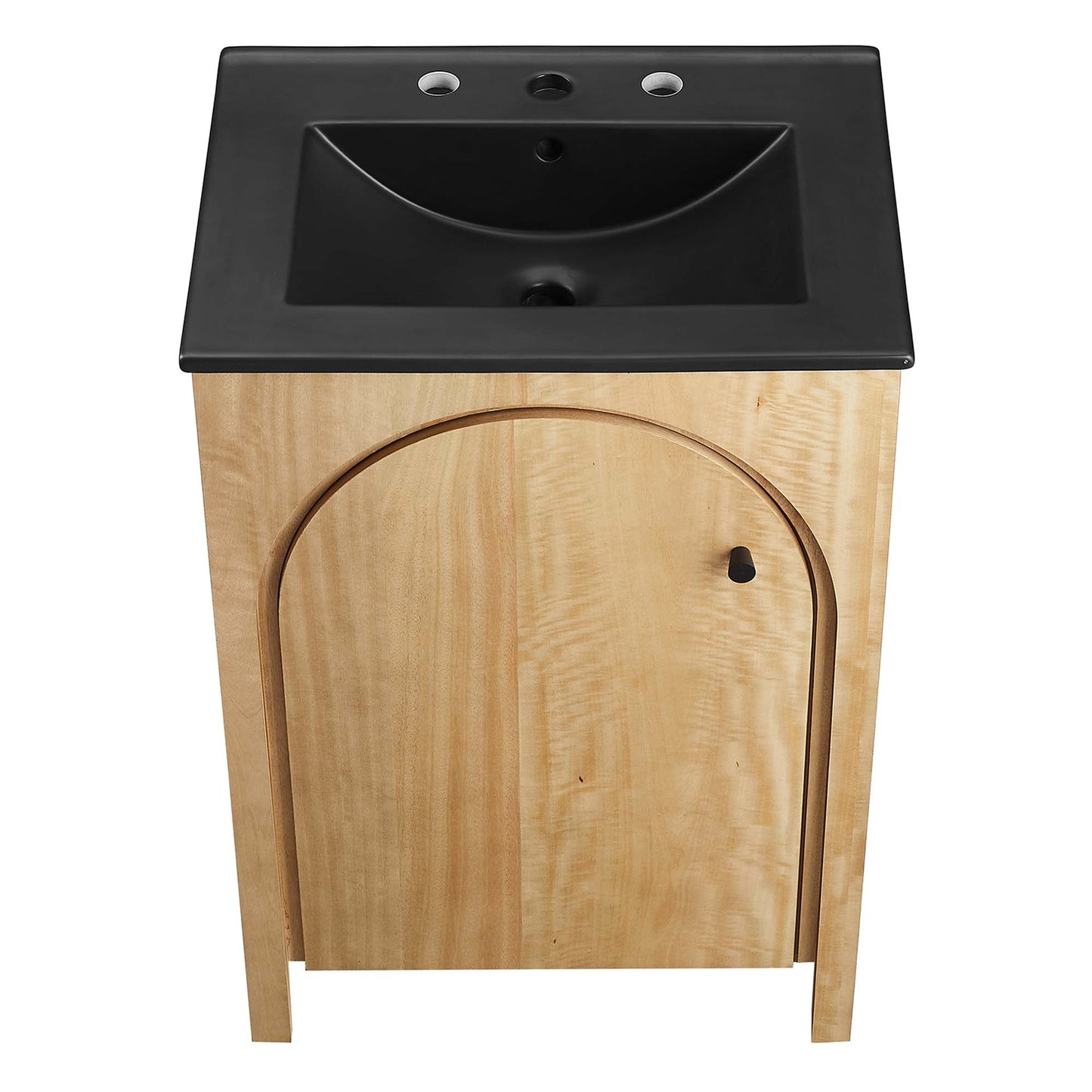 Appia 24" Bathroom Vanity by Modway EEI-6789-OAK-BLK