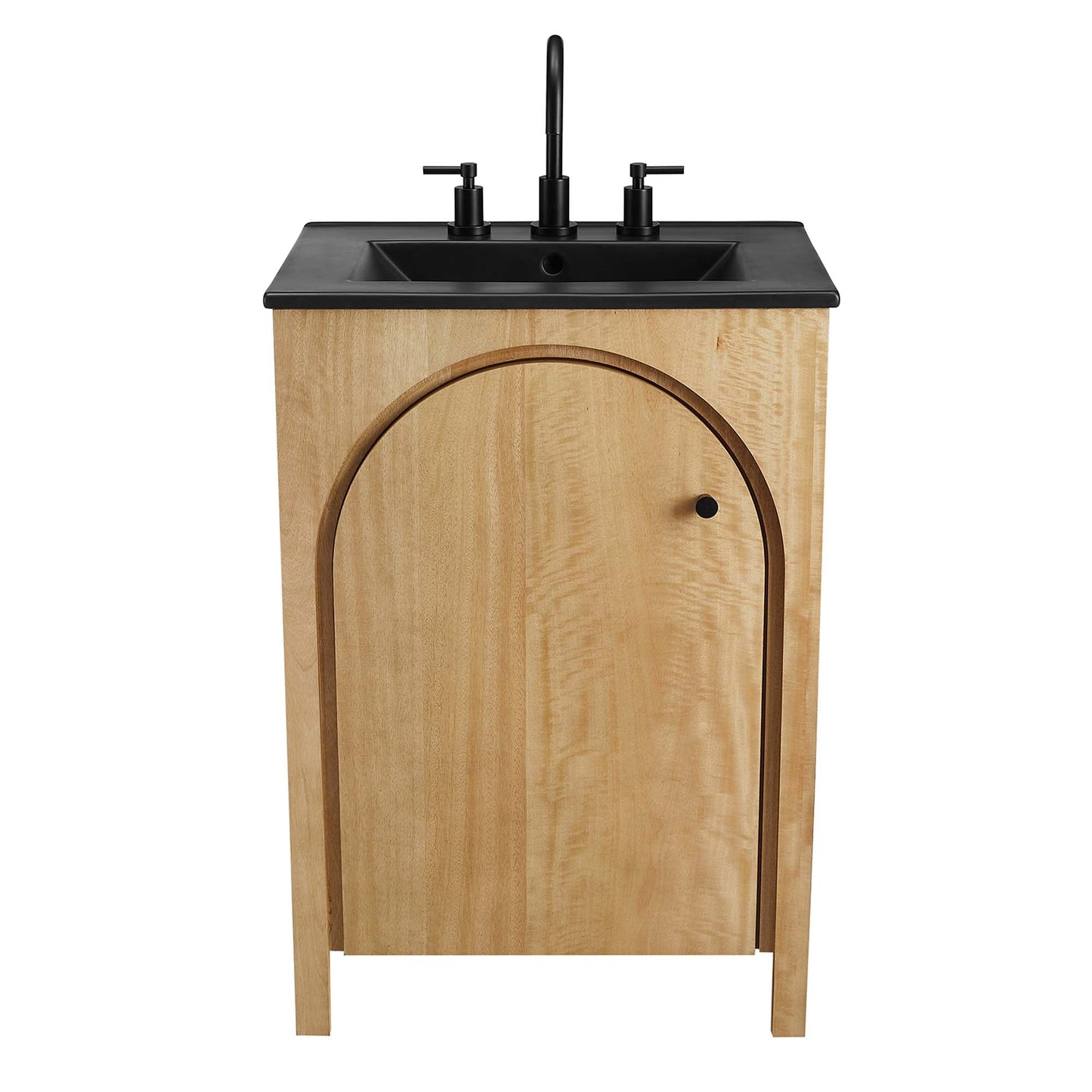 Appia 24" Bathroom Vanity by Modway EEI-6789-OAK-BLK