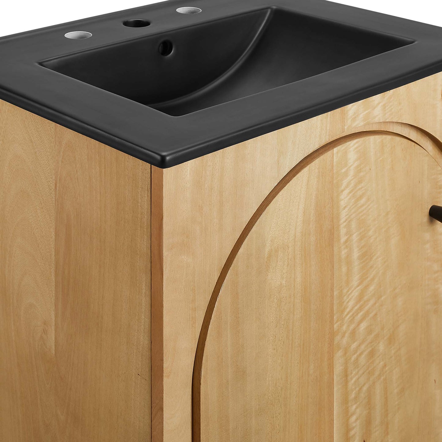 Appia 24" Bathroom Vanity by Modway EEI-6789-OAK-BLK