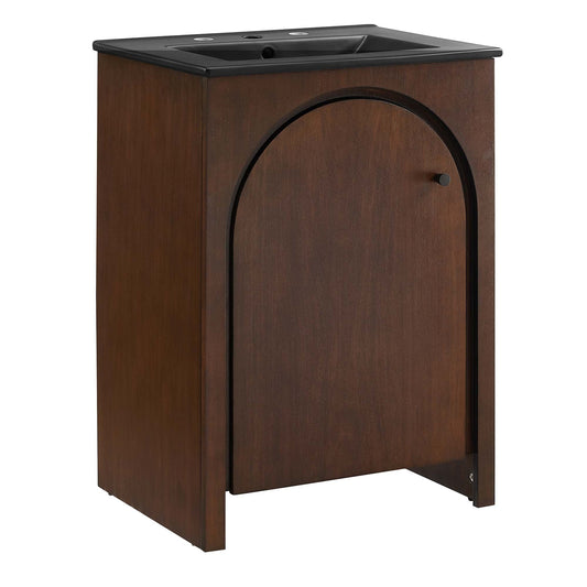 Appia 24" Bathroom Vanity by Modway EEI-6789-WAL-BLK