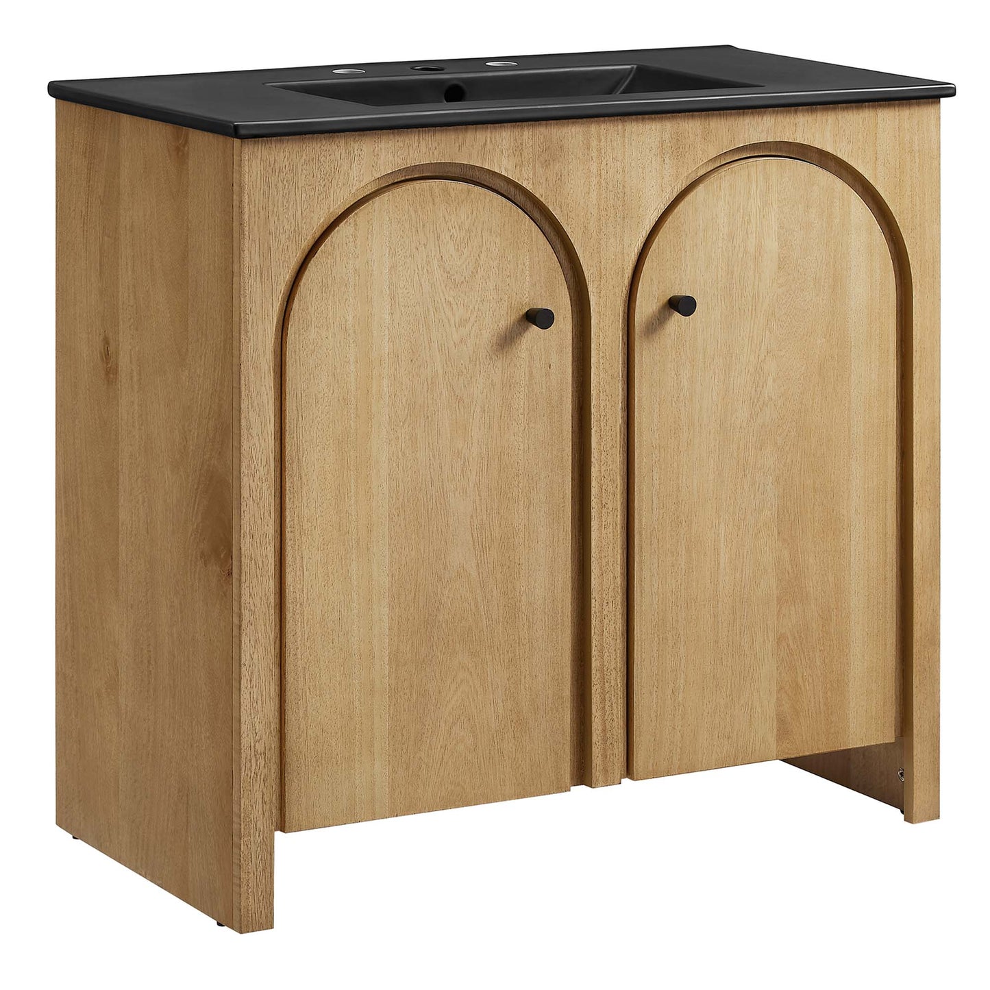 Appia 36" Bathroom Vanity by Modway EEI-6791-OAK-BLK